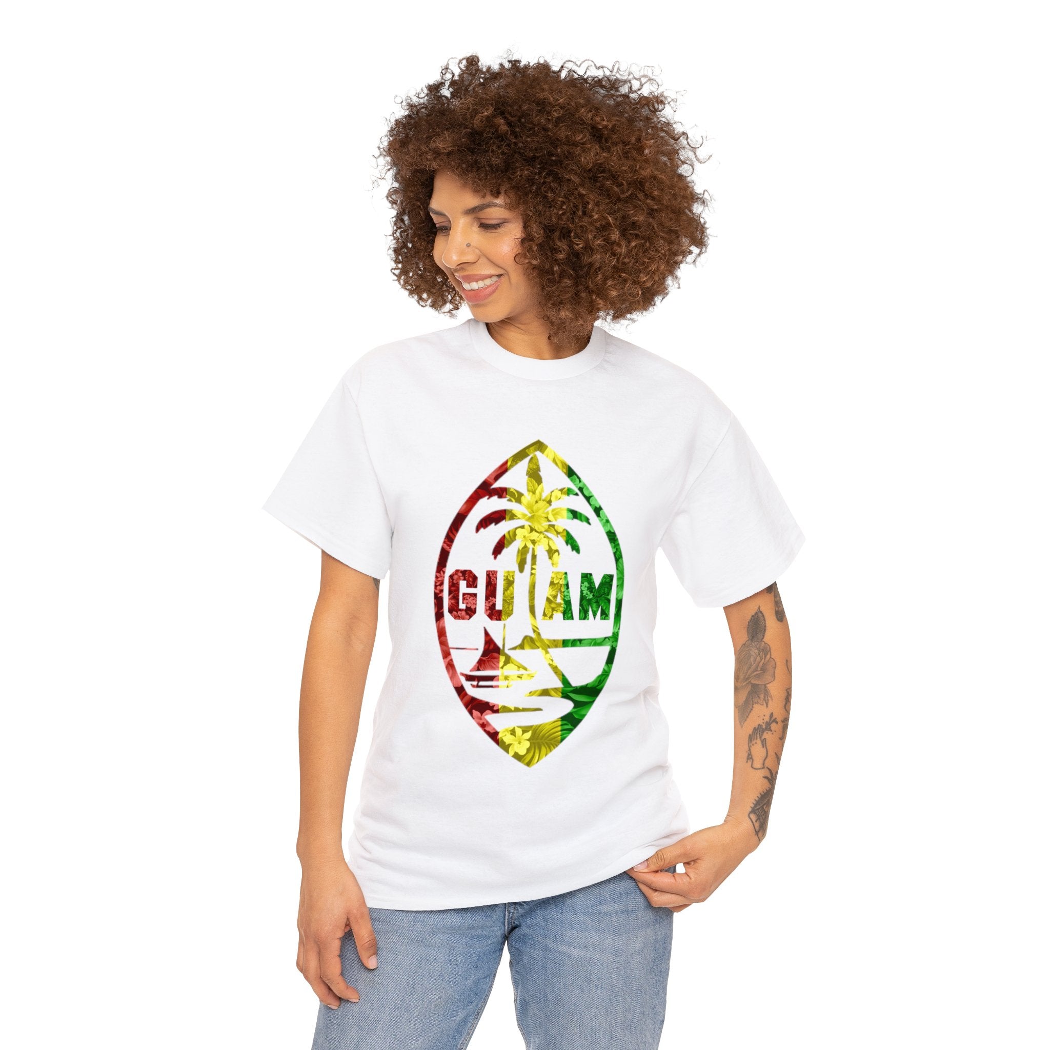Guam Rasta Floral Tee