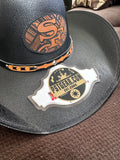 Hawaiian Hawaii SF Tribal Leather Shield Cowboy Hat