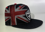 Hawaii Shield Black and White Denim Mesh SnapBack