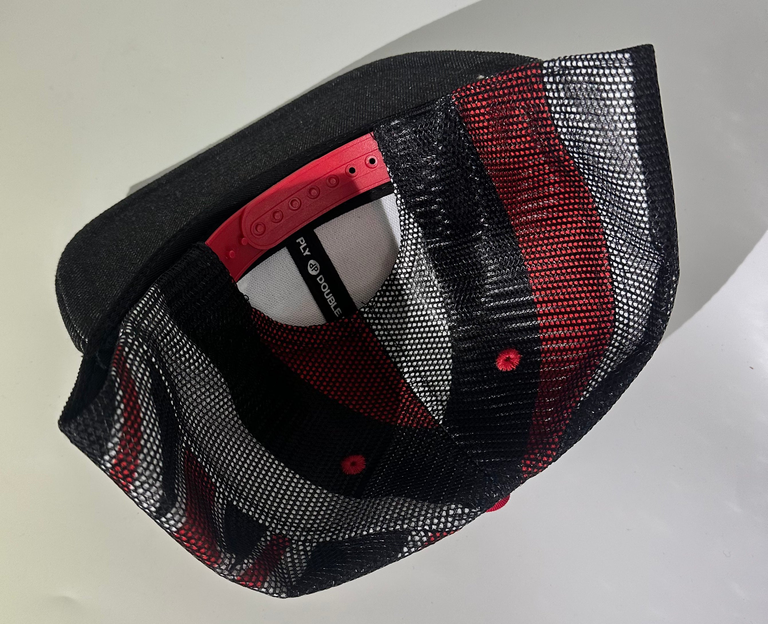 Hawaii Shield Black and White Denim Mesh SnapBack