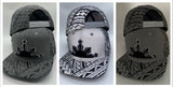 Philippines Tribal Reflective 3 stars and sun SnapBack