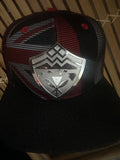 Hawaiian Hawaii Steel Emblem Flag Mesh Denim Brim SnapBack