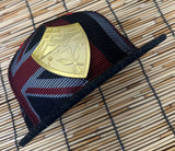 Hawaiian Hawaii Steel Emblem Flag Mesh Denim Brim SnapBack