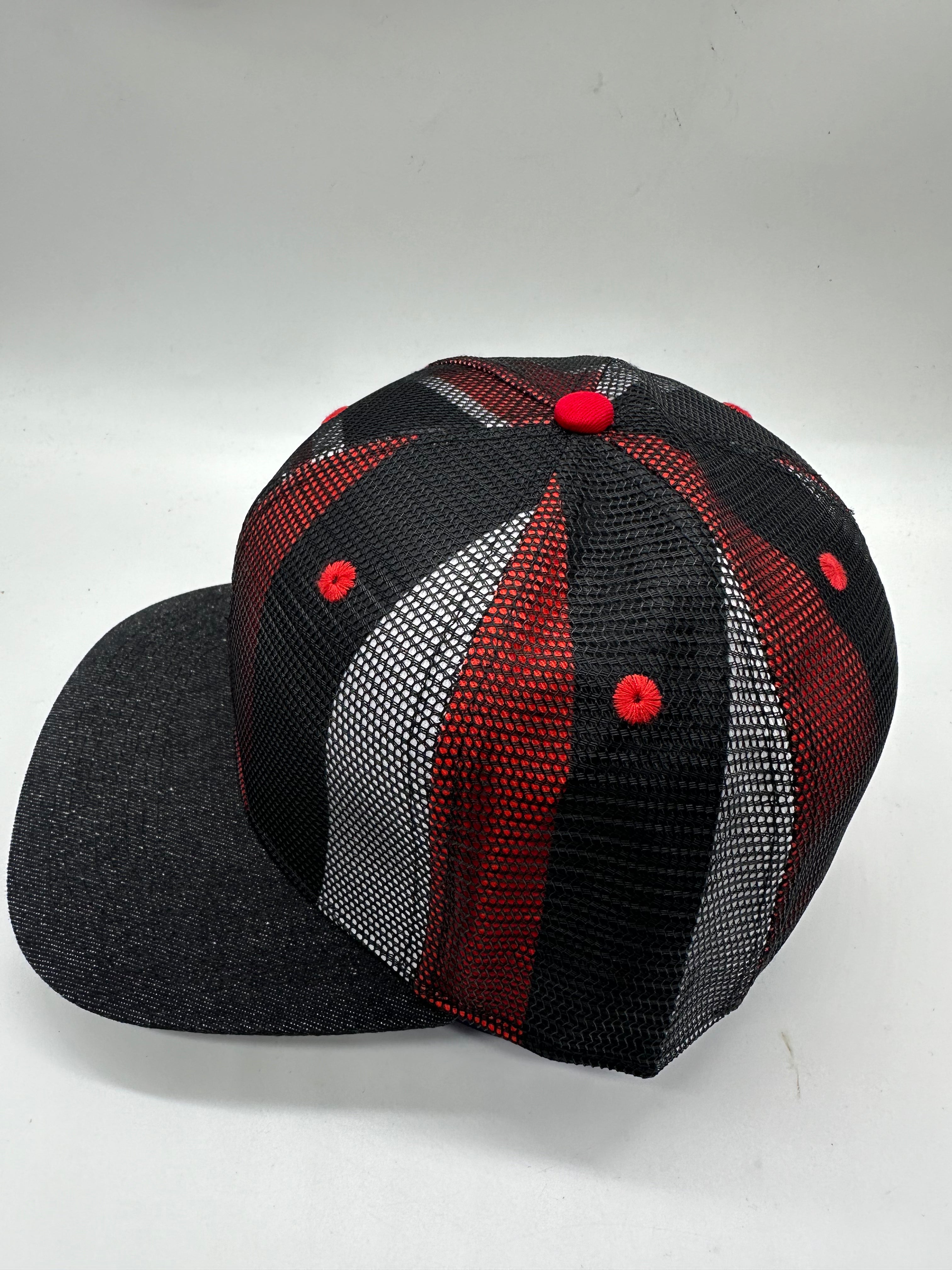 Hawaiian Hawaii Flag Mesh Denim Brim SnapBack