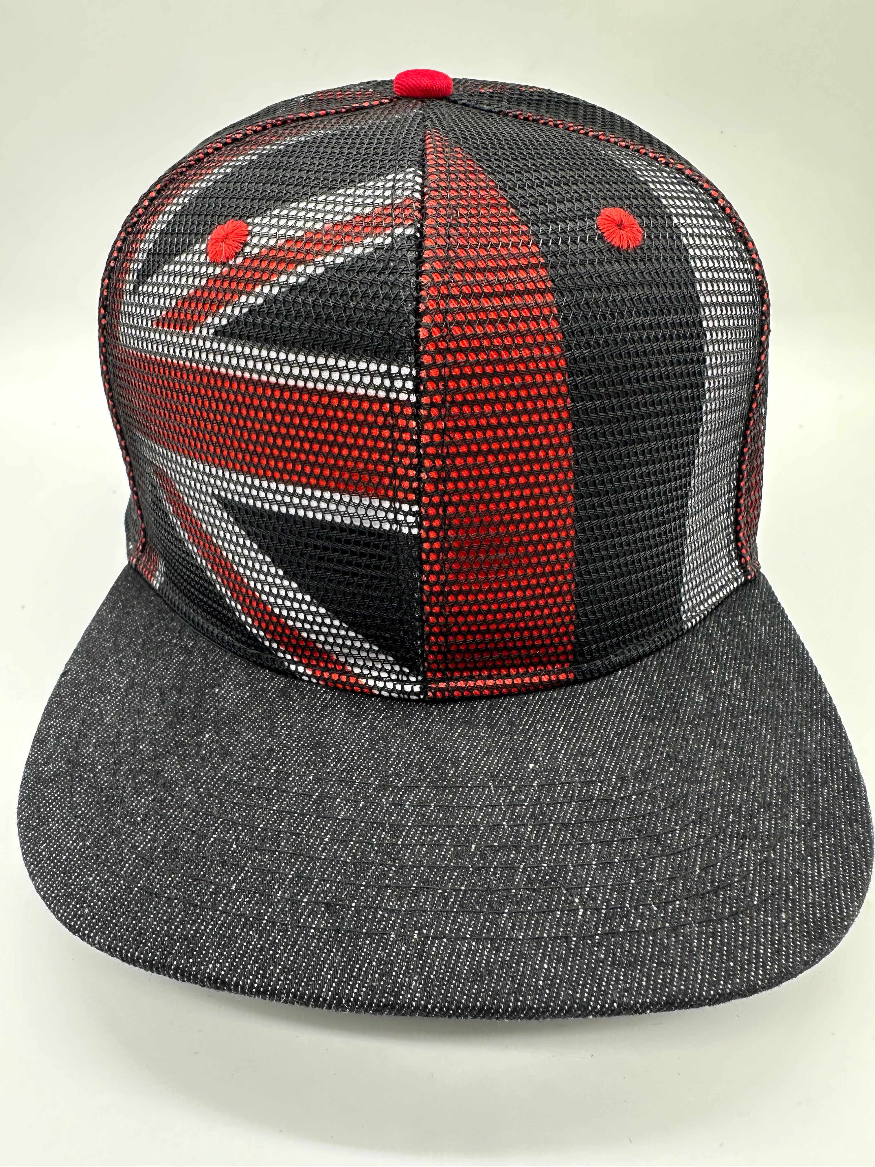 Hawaiian Hawaii Flag Mesh Denim Brim SnapBack