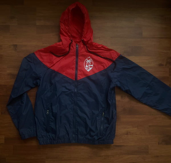Guam Seal Tribal Windbreaker Traditional Track Jacket Guam Seal Tribal Windbreaker Traditional Track Jacket