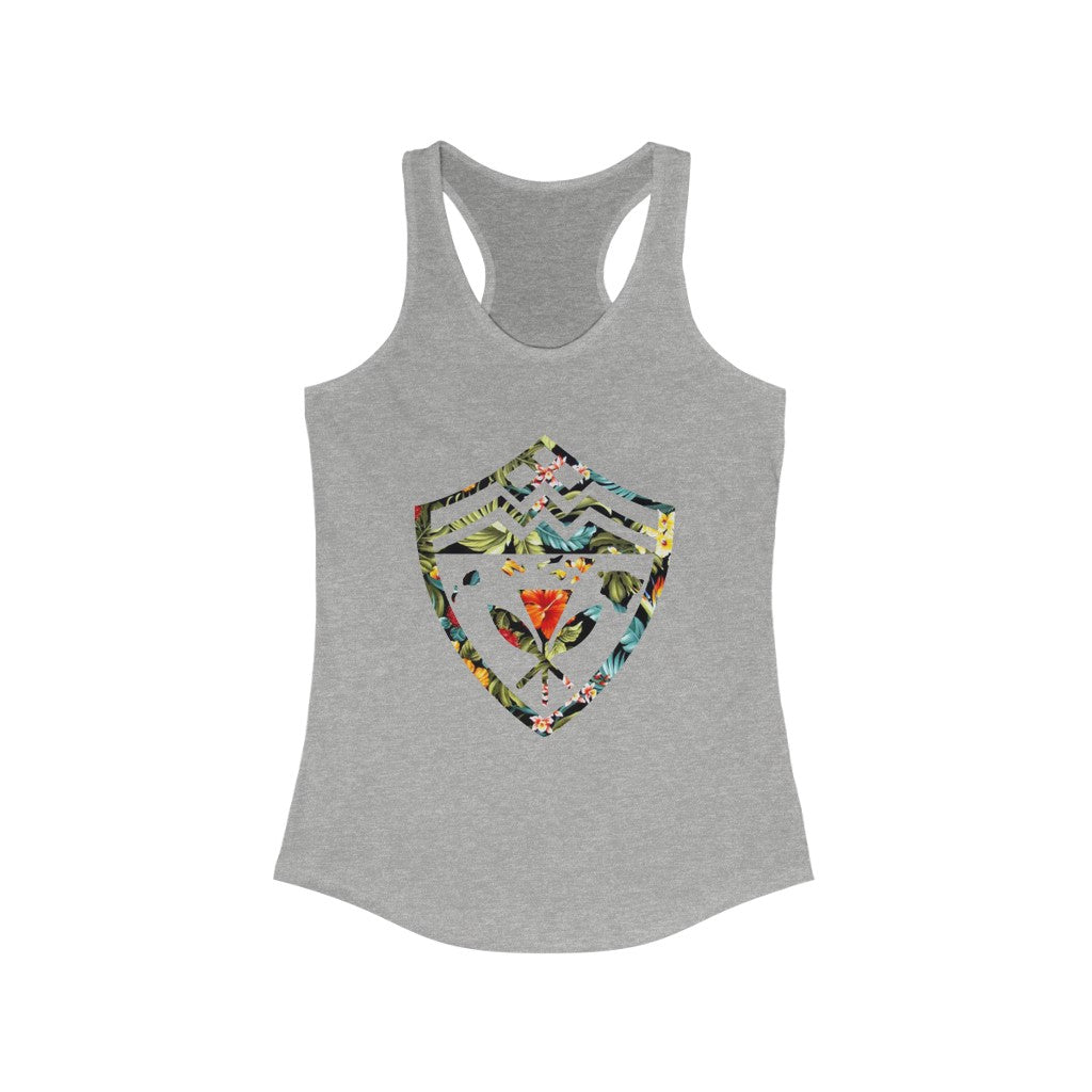 Hawaii Floral Shield Women's Ideal Racerback Tank