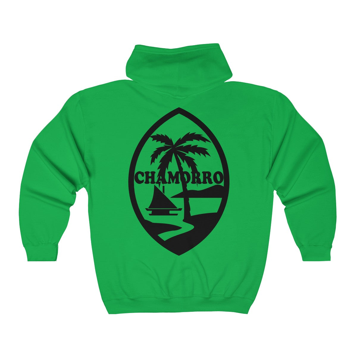 Chamorro Palms Zip Up Hooded Sweatshirt