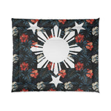 Filipino Floral 3 Stars and Sun Comforter