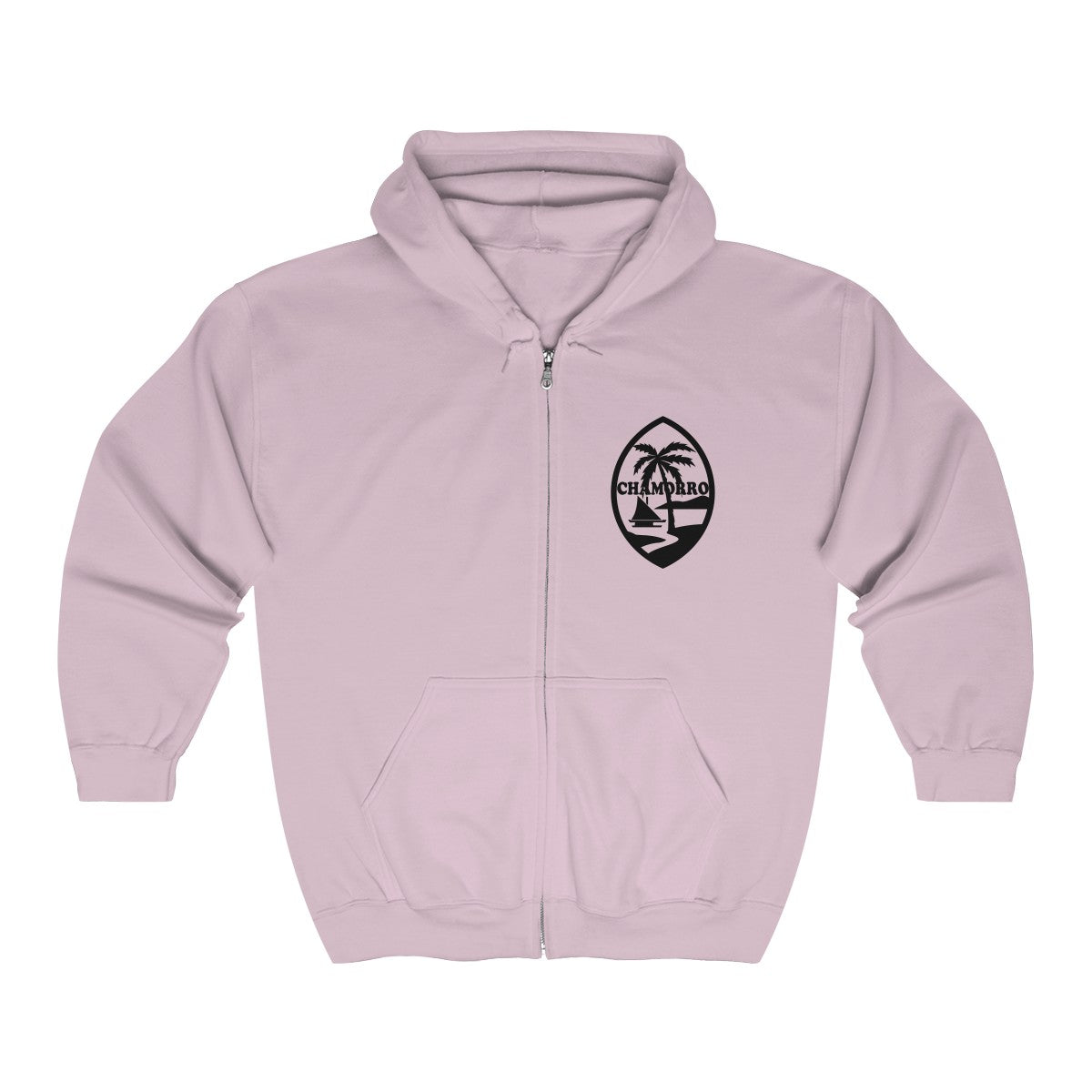 Chamorro Palms Zip Up Hooded Sweatshirt