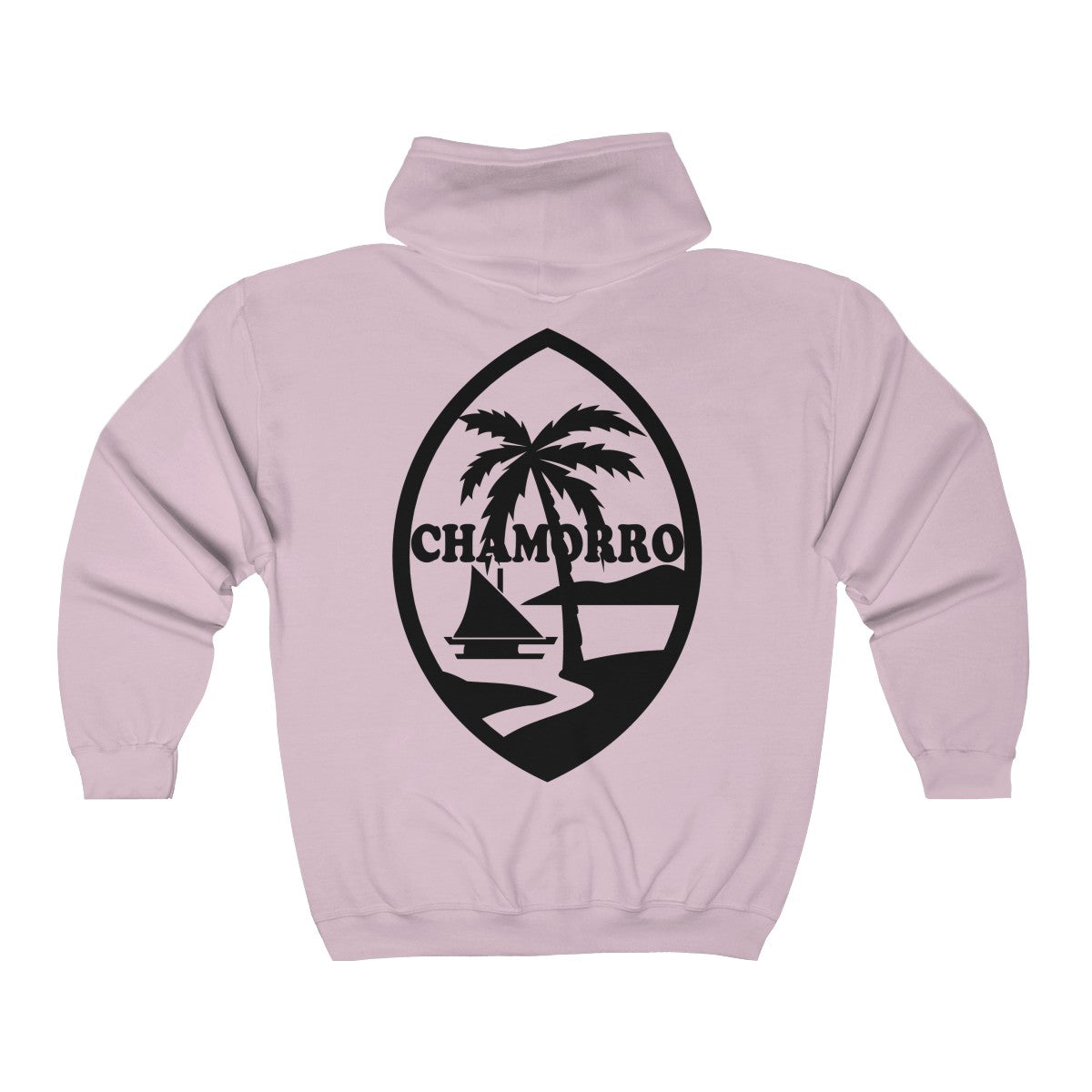 Chamorro Palms Zip Up Hooded Sweatshirt