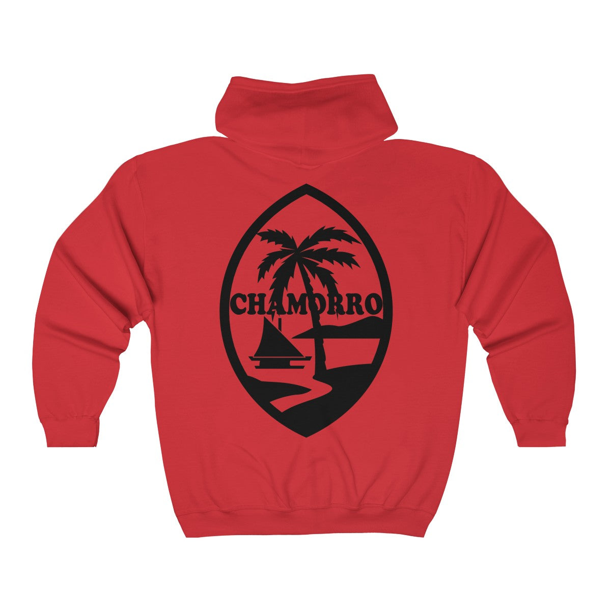 Chamorro Palms Zip Up Hooded Sweatshirt