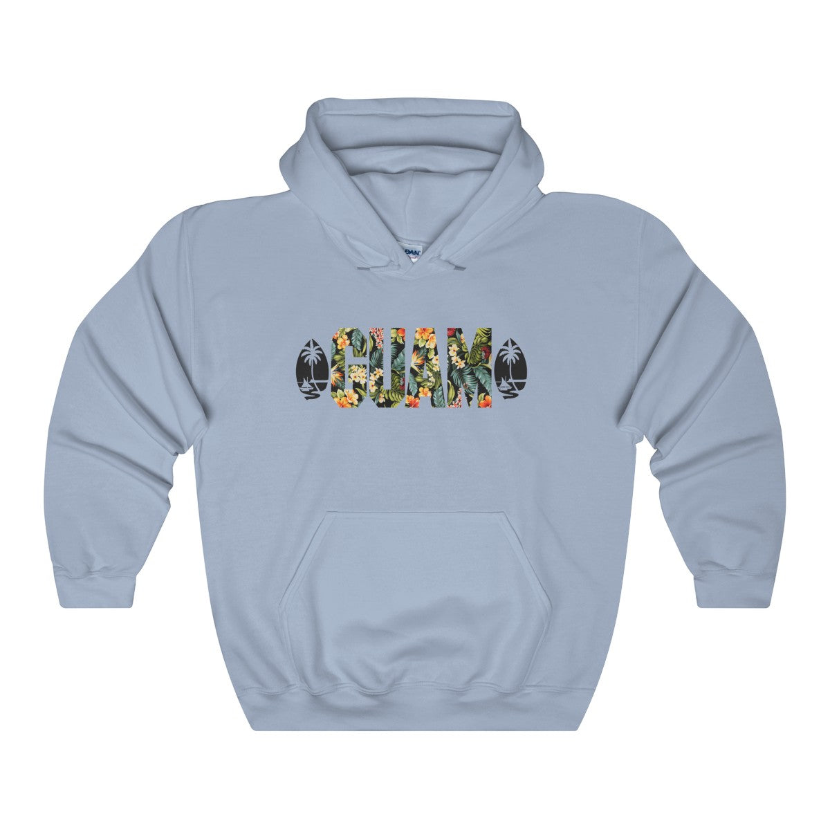 Guam Floral Hoodies Light Colors