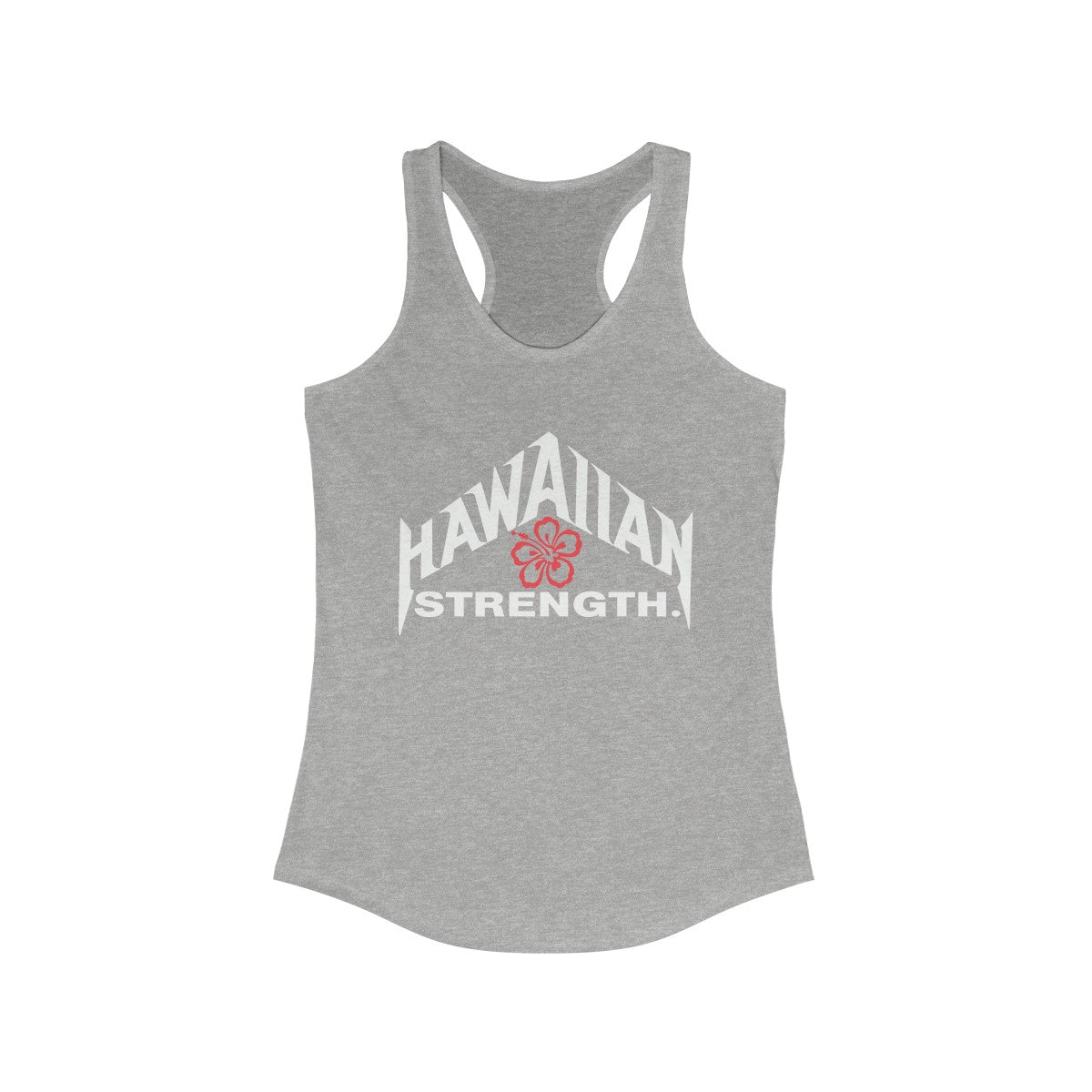 Hawaiian Floral Strength Racerback Tank