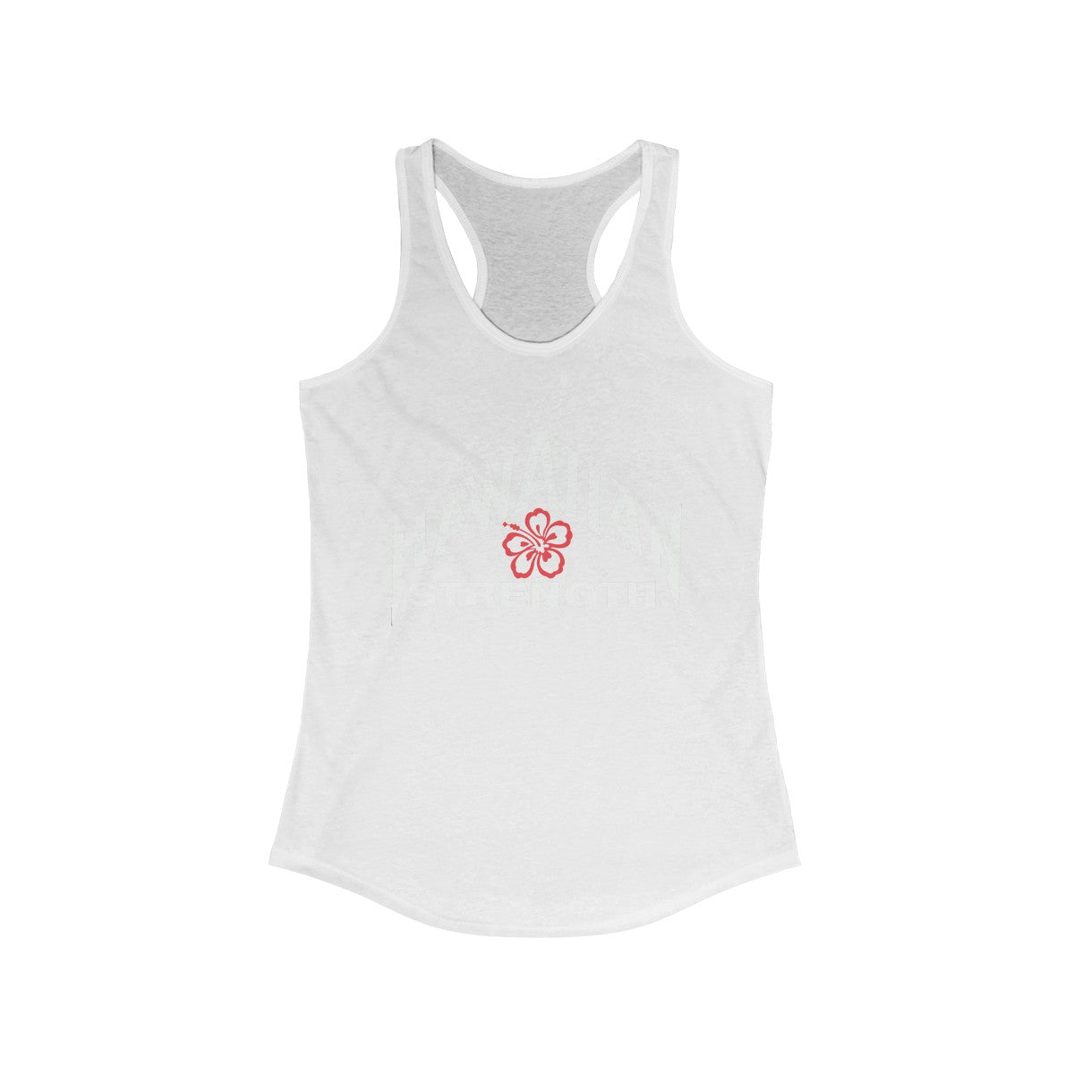 Hawaiian Floral Strength Racerback Tank
