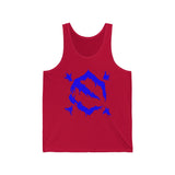 EZ MIL BLUE Emblem Unisex Jersey Tank