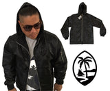 Chamorro Palm Hoodie Bomber Jacket