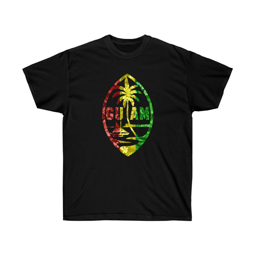Guam Rasta Floral Unisex Ultra Cotton Tee