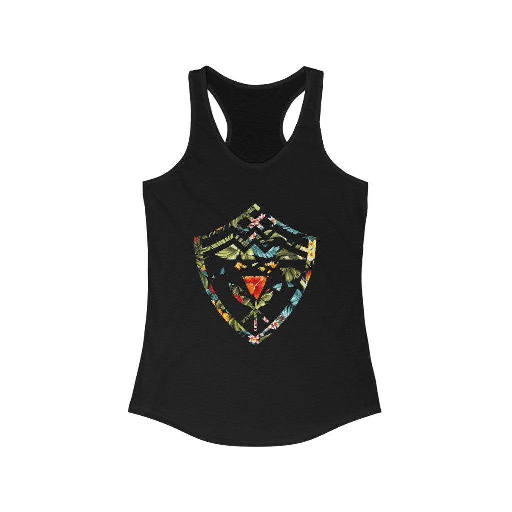 Hawaii Floral Shield Women's Ideal Racerback Tank