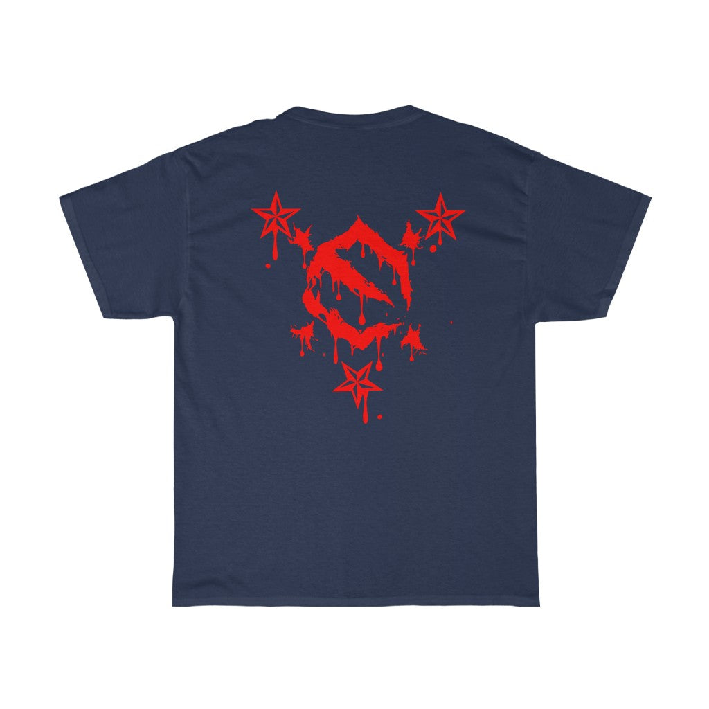 EZ MIL EMBLEM RED Unisex Heavy Cotton Tee
