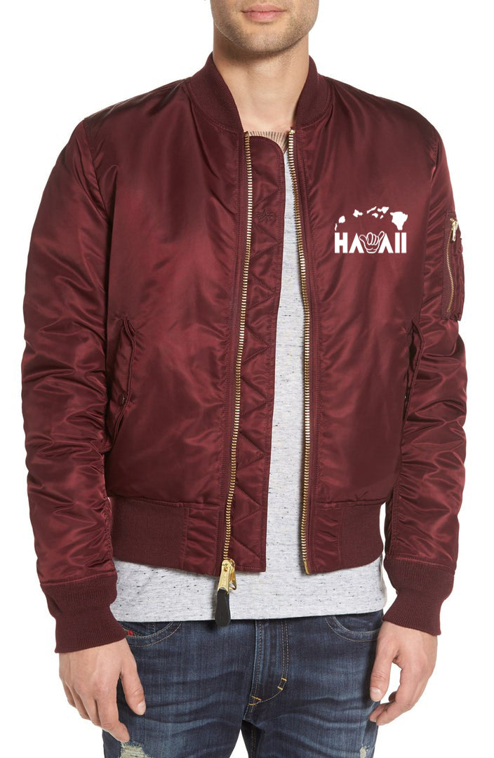Hawaii Shaka HI Bomber Mens Jacket