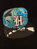 Hawaii H Black Floral Brim LIMITED Hat