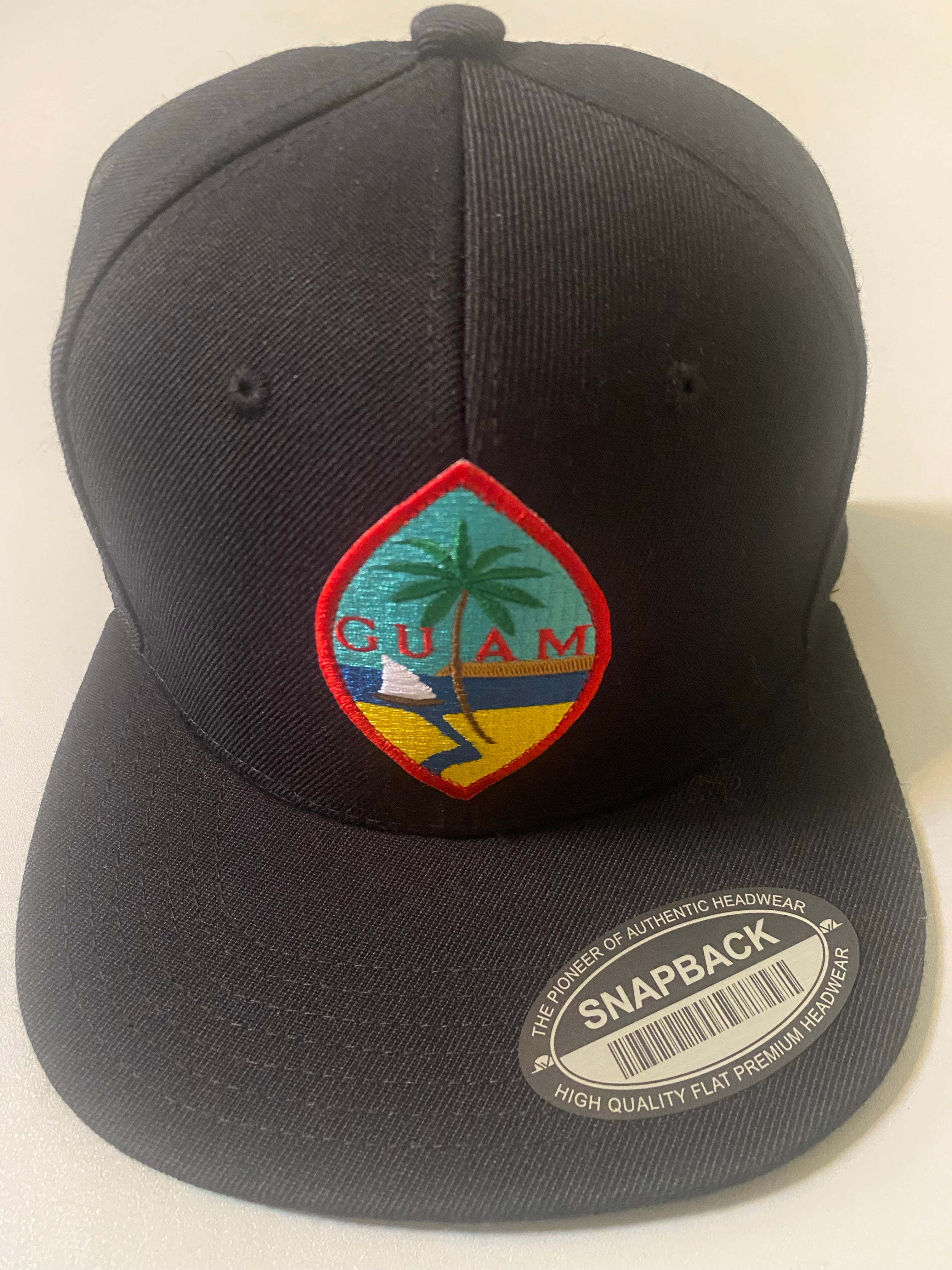 Guam Seal Flag 2025 Black Limited Snapback Hat