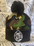Guam Camo Black Long Beanies