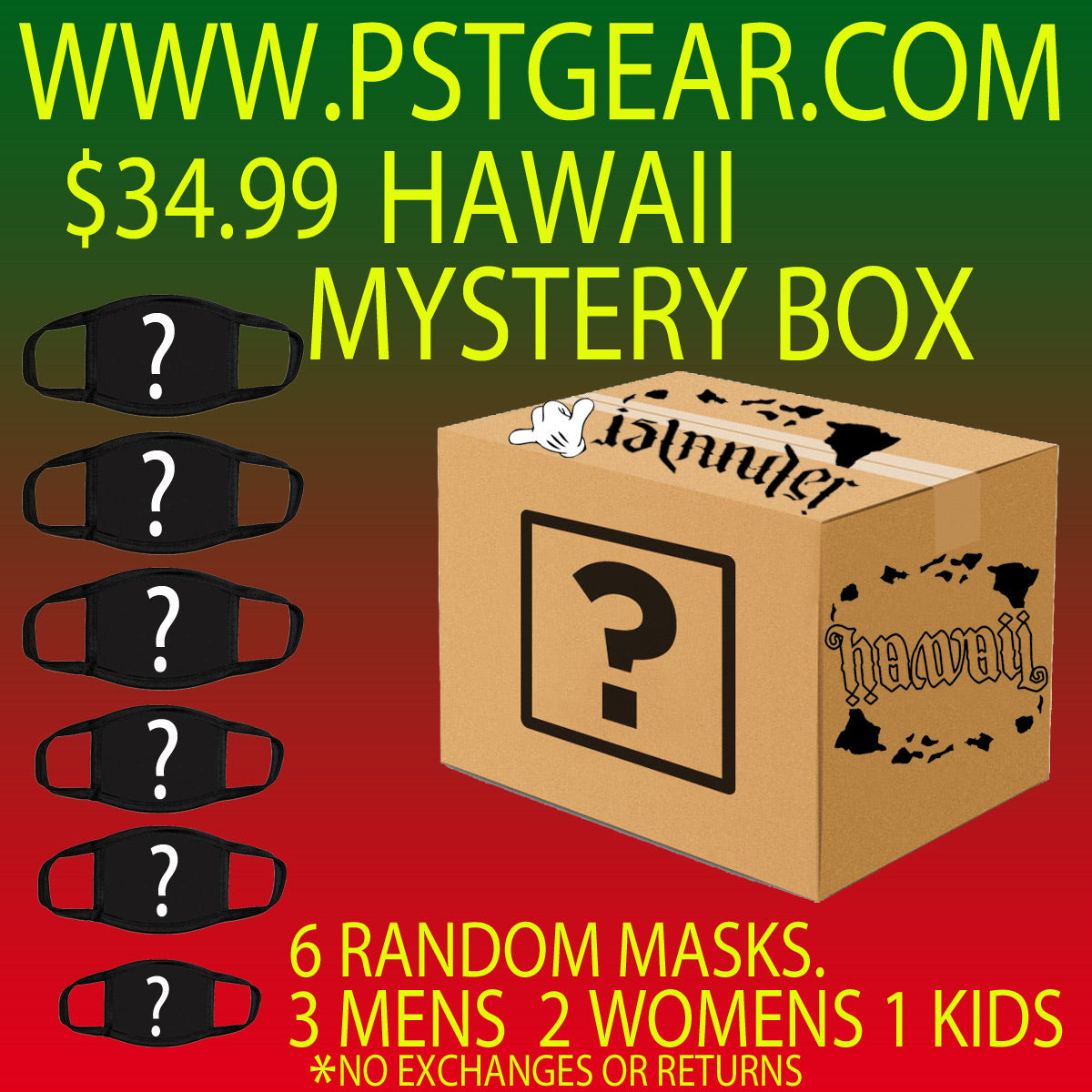 Mystery Box Hawaii Protective masks