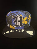 Hawaii H Black Floral Brim Blue LIMITED Hat