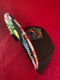 Hawaii Kanaka Shield Floral Brim Black