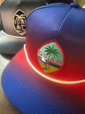 Guam Summer Seal Rope Brim Mesh back SnapBack Hat