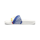 Tribal Bandana Men's Removable-Strap Sandals with Filipino Sun Design - Perfect for Summer and Casual Wear