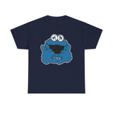 Shaka  Monster Palm Eyes T‑Shirt — Retro Blue Monster Graphic Tee