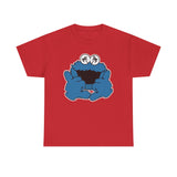 Shaka  Monster Palm Eyes T‑Shirt — Retro Blue Monster Graphic Tee
