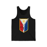 Philippine Tribal Shield Flag Unisex Jersey Tank Top, Summer Apparel, Festival Wear, Sportswear, Pride Gear