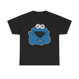 Shaka  Monster Palm Eyes T‑Shirt — Retro Blue Monster Graphic Tee