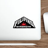 Die-Cut Sticker — “Filipino Strength” Bold Pride Decal (Red & Black)