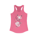 Floral Pinay Asian Filipina Culture Women's Racerback Tank