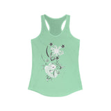 Floral Pinay Asian Filipina Culture Women's Racerback Tank