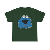 Shaka  Monster Palm Eyes T‑Shirt — Retro Blue Monster Graphic Tee