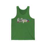 CALIPINO California Unisex Jersey Tank - Vintage Style Summer Apparel, Beachwear, Vacation, Casual Outfit, Gift for Him/Her