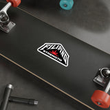 Die-Cut Sticker — “Filipino Strength” Bold Pride Decal (Red & Black)