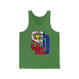 SD San Diego Filipino Tribal 3 Stars and Sun Padres Tank Top