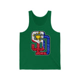 SD San Diego Filipino Tribal 3 Stars and Sun Padres Tank Top