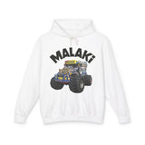 Malaki Monster Truck Hoodie — Kids Racing Truck Pullover