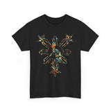 Floral Sun 3 stars and Sun Graphic T-Shirt, Cozy Casualwear, Holiday Gift, Unisex Style, Winter Fashion