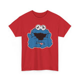 Shaka  Monster Palm Eyes T‑Shirt — Retro Blue Monster Graphic Tee