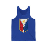 Philippine Tribal Shield Flag Unisex Jersey Tank Top, Summer Apparel, Festival Wear, Sportswear, Pride Gear