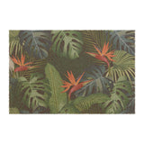 Birds of Paradise Tropical Doormat - Botanical Welcome Mat, Green Leaf Decor, Entryway Decoration, Housewarming Gift, Outdoor Rug